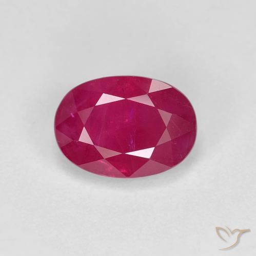 1.23ct 天然 粉红色 红宝石, 椭圆形, VS-SI