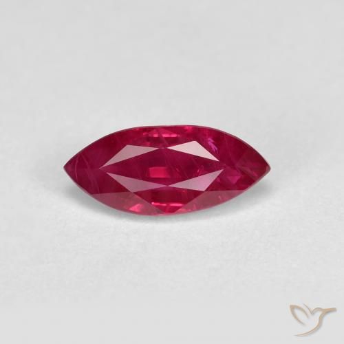 1.14ct 天然 中红 红宝石, 榄尖形, VS-SI