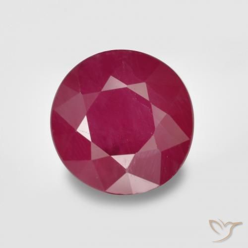 0.97ct 天然 粉红色 红宝石, 圆形的, VS-SI