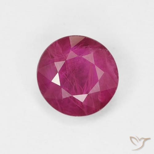 0.80ct 天然 粉红色 红宝石, 圆形的, VS-SI