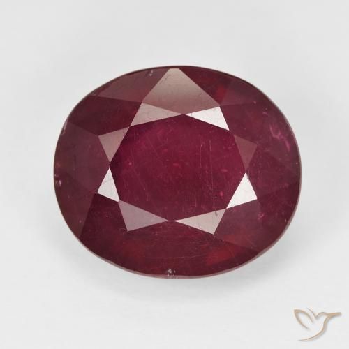 13.27ct 天然 酒红色 红宝石, 椭圆形, VS-SI