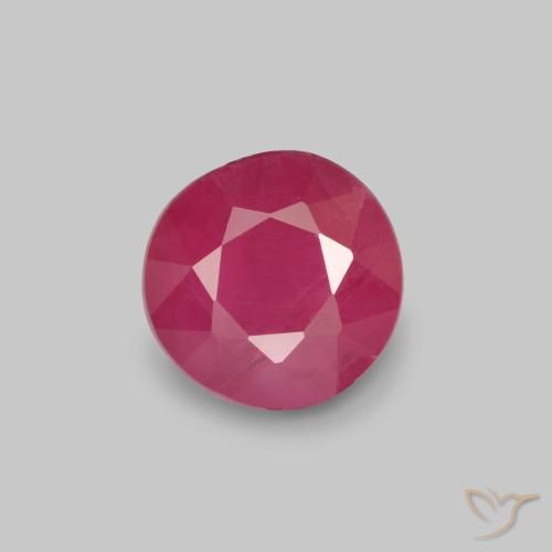 0.77ct 天然 粉红色 红宝石, 圆形的, VS-SI
