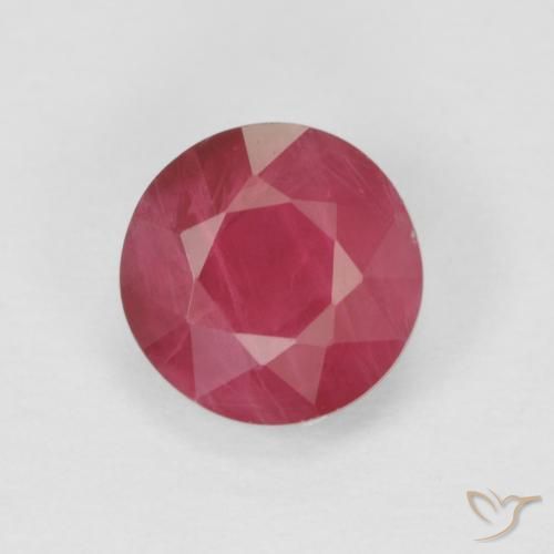 1.05ct 天然 中红 红宝石, 圆形的, VS-SI