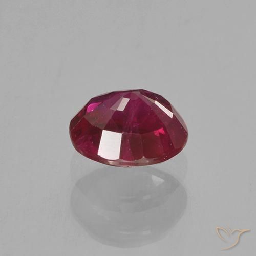 0.80克拉天然红宝石，圆形的，VS-SI