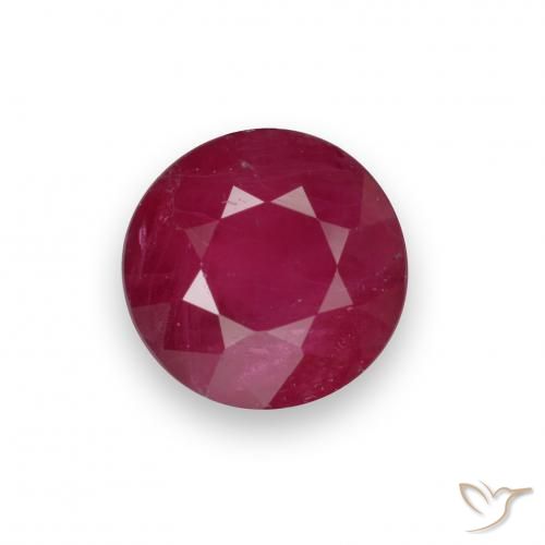 0.69ct 天然 中红 红宝石, 圆形的, VS-SI