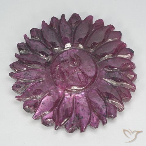 41.80ct 天然 波森莓紫 红宝石, 花形切割, 不透明