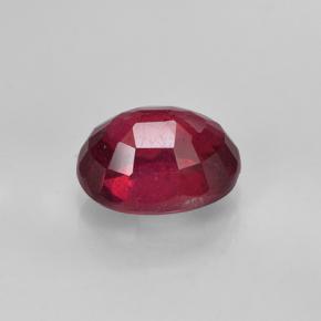 2.09克拉天然红色红宝石，椭圆形切割，8×6.2毫米，VS-SI