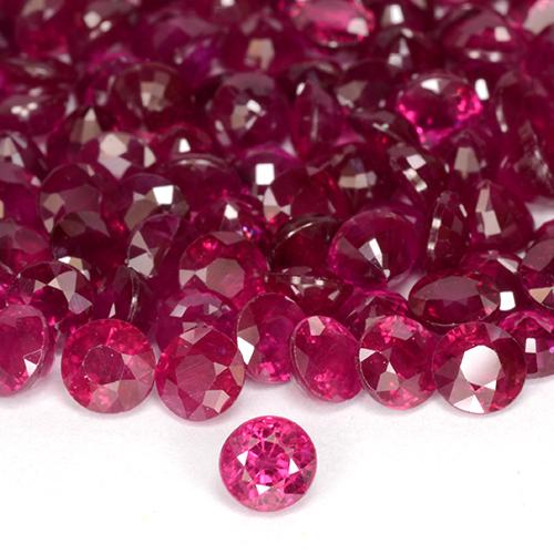 0.29克拉天然红宝石，圆形的，VS-SI