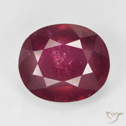 12.32ct 天然 深红粉色 红宝石, 椭圆形, VS-SI