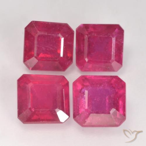 1.60ct 天然 红灯 红宝石, 祖母绿式切割, VS-SI