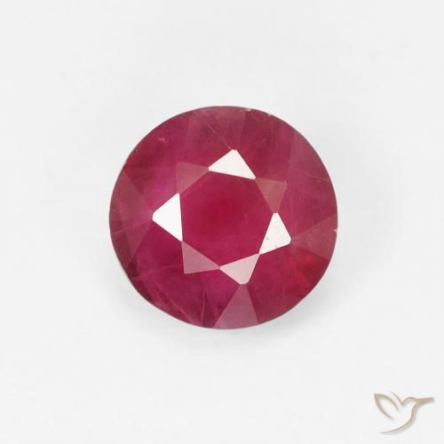 0.93ct 天然 粉红色 红宝石, 圆形的, VS-SI