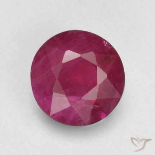 0.85ct 天然 粉红色 红宝石, 圆形的, VS-SI