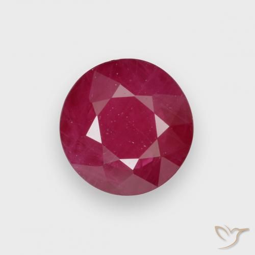 0.66ct 天然 中红 红宝石, 圆形的, VS-SI