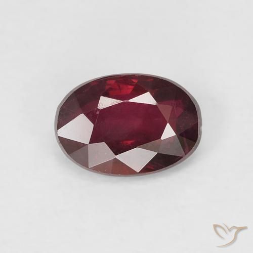 0.52ct 天然 中红 红宝石, 椭圆形, VS-SI