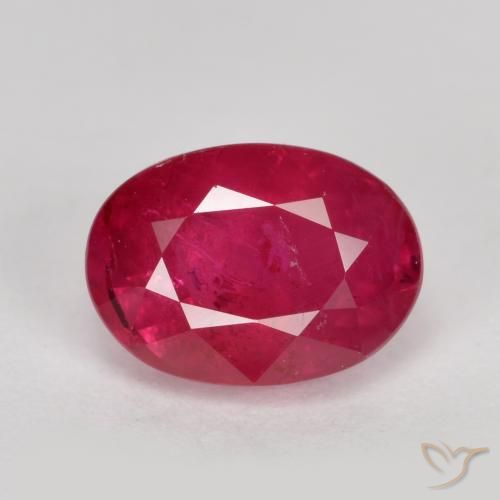 1.37ct 天然 果酱红 红宝石, 椭圆形, VS-SI