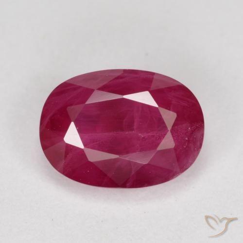 1.05ct 天然 中红 红宝石, 椭圆形, VS-SI