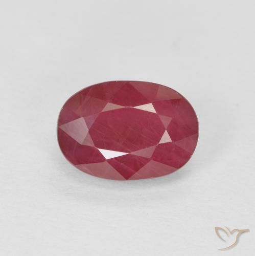 1.23ct 天然 粉红色 红宝石, 椭圆形, VS-SI