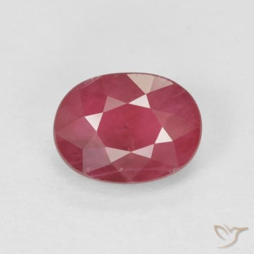 1.10ct 天然 粉红色 红宝石, 椭圆形, VS-SI