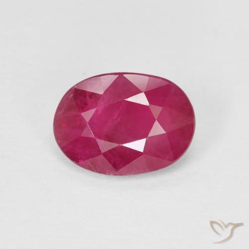 1.02ct 天然 Medium Dark-Red 红宝石, 椭圆形, VS-SI