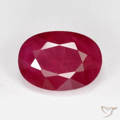 1.28ct 天然 果酱红 红宝石, 椭圆形, VS-SI