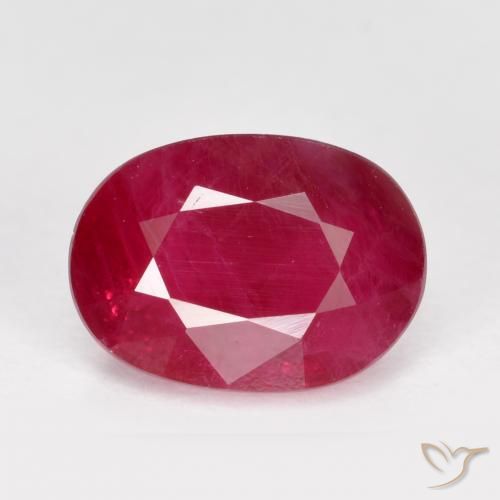 1.40ct 天然 中红 红宝石, 椭圆形, VS-SI