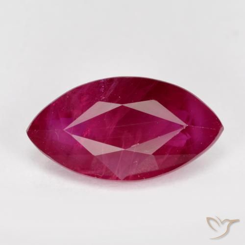 1.66ct 天然 粉红色 红宝石, 榄尖形, VS-SI