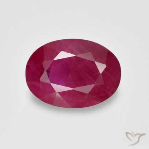 1.33ct 天然 红粉色 红宝石, 椭圆形, VS-SI