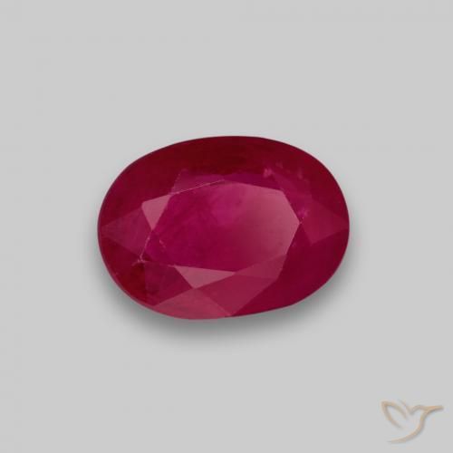 1.07ct 天然 中红 红宝石, 椭圆形, VS-SI
