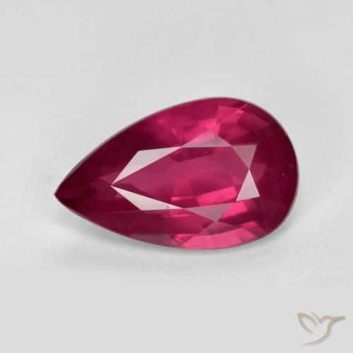 2.36ct 天然 树莓红色 红宝石, 梨形, VS-SI