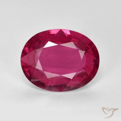 2.00ct 天然 深红粉色 红宝石, 椭圆形, VS-SI