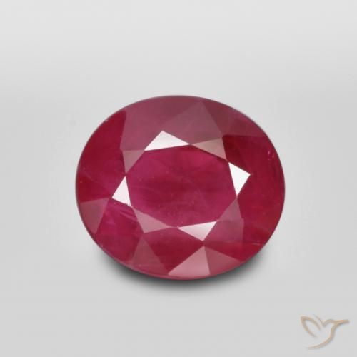 1.35ct 天然 血红 红宝石, 椭圆形, SI
