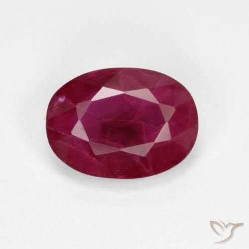 1.03ct 天然 深红色 红宝石, 椭圆形, VS-SI