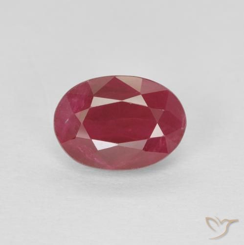 1.09ct 天然 中红 红宝石, 椭圆形, VS-SI