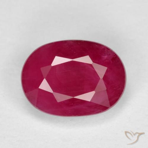 1.11ct 天然 中红 红宝石, 椭圆形, VS-SI