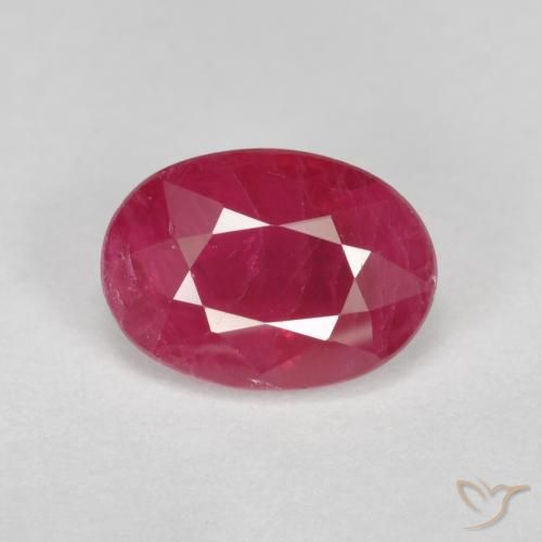 1.08ct 天然 果酱红 红宝石, 椭圆形, VS-SI