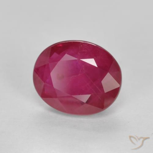 1.12克拉天然红宝石，椭圆形，SI