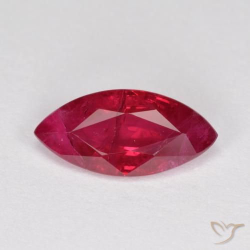 1.17ct 天然 果酱红 红宝石, 榄尖形, SI