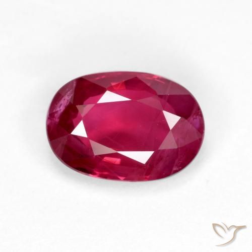 1.05ct 天然 中深红色 红宝石, 椭圆形, VS-SI