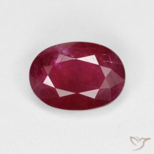 1.06ct 天然 酒红色 红宝石, 椭圆形, VS-SI