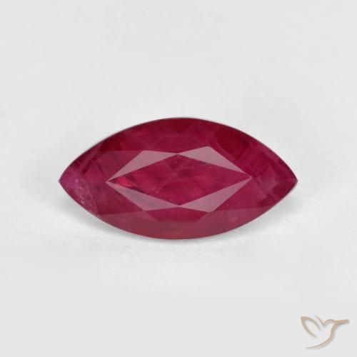 1.18ct 天然 血红 红宝石, 榄尖形, VS-SI