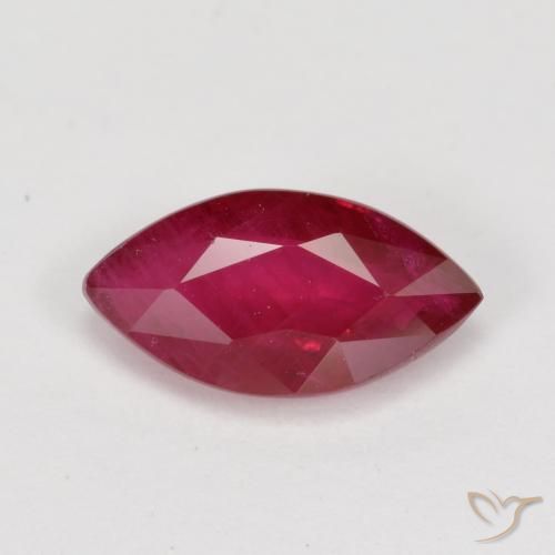 1.07ct 天然 血红 红宝石, 榄尖形, VS-SI