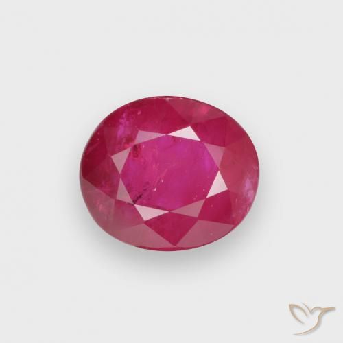 1.00ct 天然 红灯 红宝石, 椭圆形, VS-SI