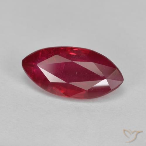 1.89ct 天然 果酱红 红宝石, 榄尖形, VS-SI