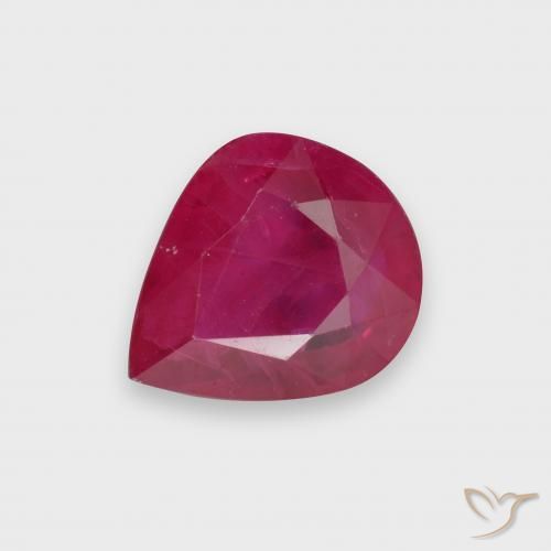 1.73ct 天然 中红 红宝石, 梨形, VS-SI