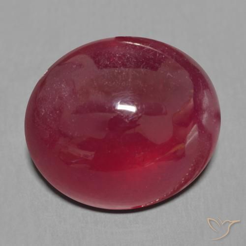 12.88ct 天然 暗红色 红宝石, 椭圆形, 半透明