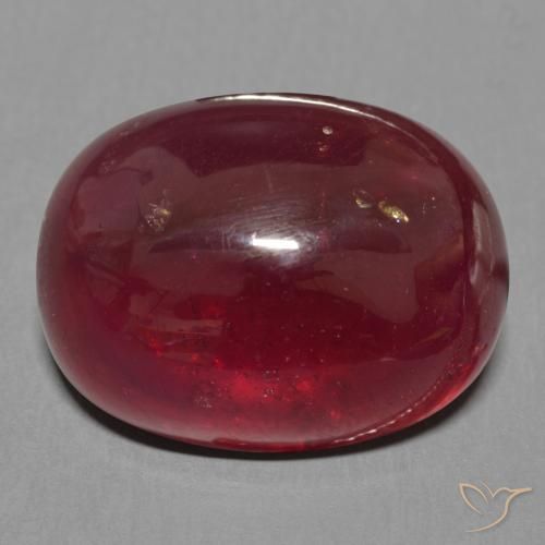 18.63ct 天然 暗红色 红宝石, 椭圆形, 半透明