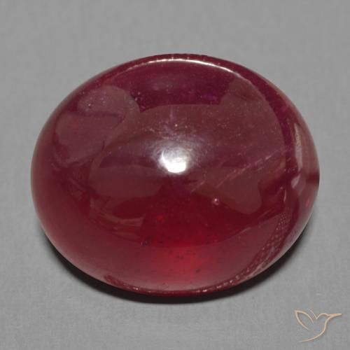 16.77ct 天然 酒红色 红宝石, 椭圆形, 半透明