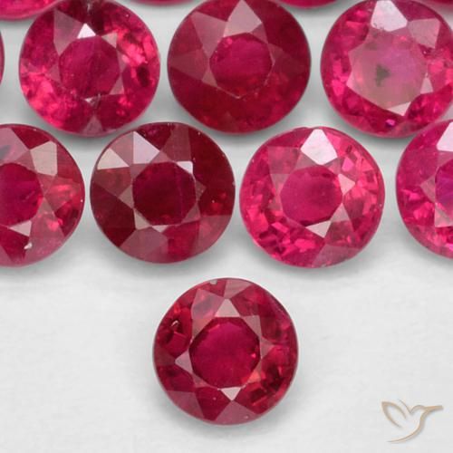 0.26ct 天然 中红 红宝石, 圆形的, VS-SI