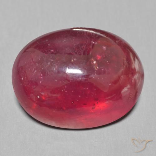 14.77ct 天然 酒红色 红宝石, 椭圆形, 半透明