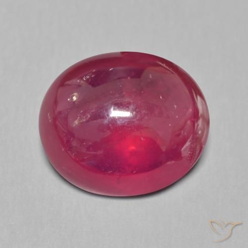 9.88ct 天然 深红色 红宝石, 椭圆形, 半透明